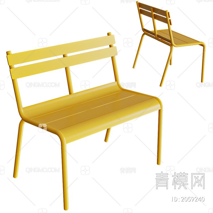 双人椅SU模型下载【ID:2059240】