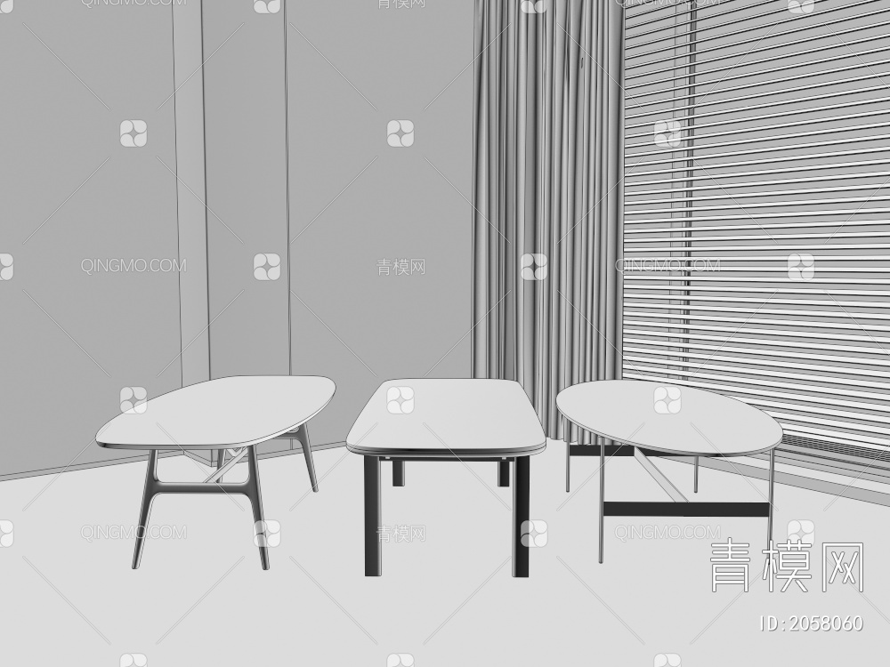 餐桌 桌子3D模型下载【ID:2058060】