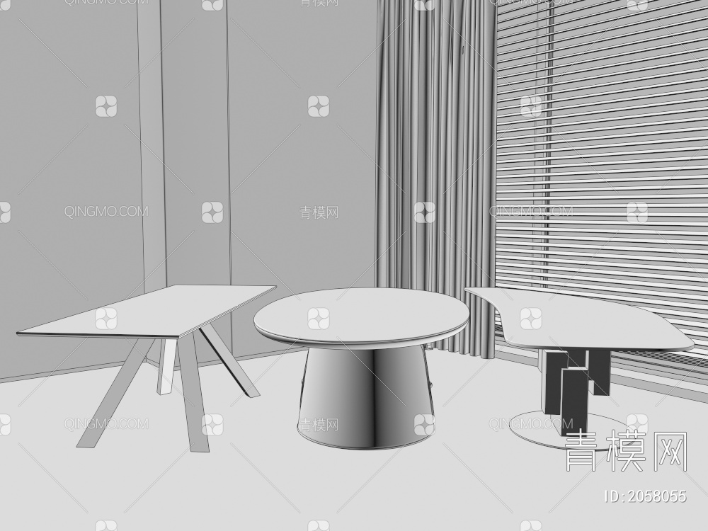 餐桌 桌子3D模型下载【ID:2058055】