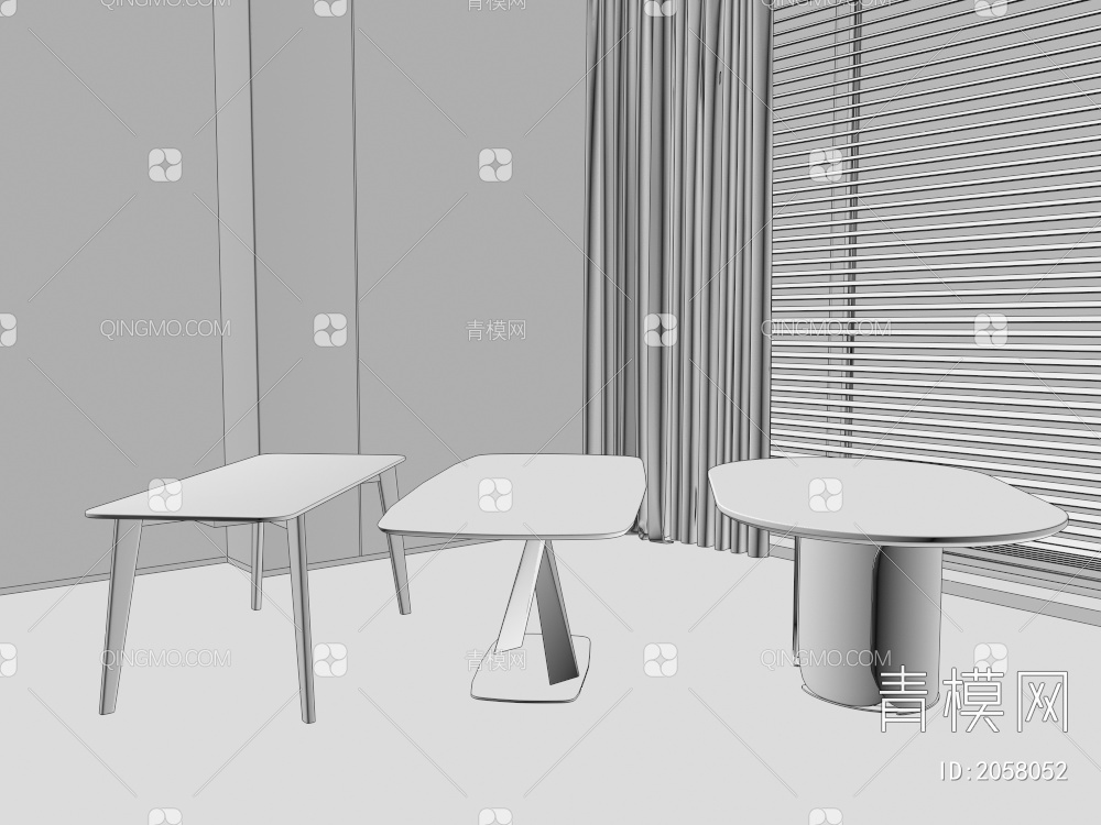 餐桌 桌子3D模型下载【ID:2058052】
