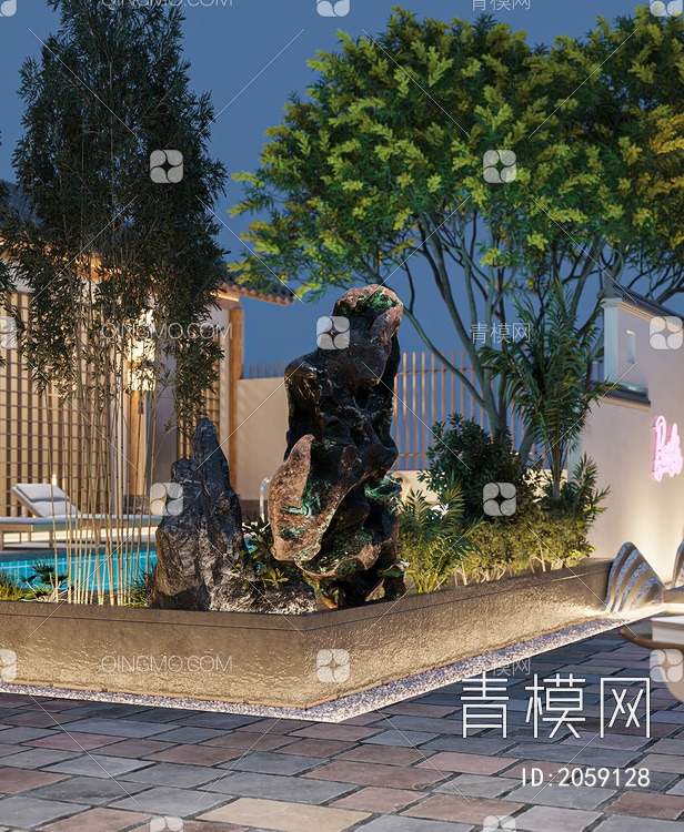 庭院3D模型下载【ID:2059128】