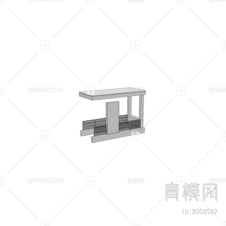 栏杆 护栏3D模型下载【ID:2058589】