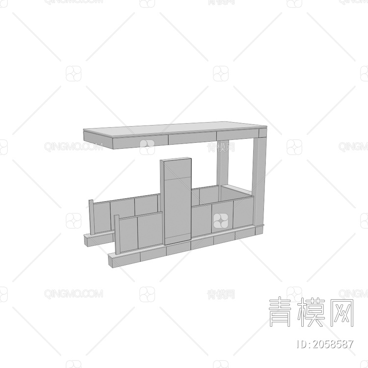 栏杆 护栏3D模型下载【ID:2058587】