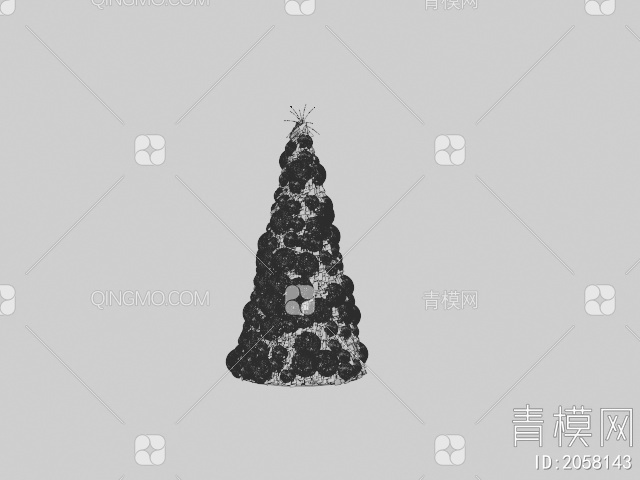 圣诞树3D模型下载【ID:2058143】