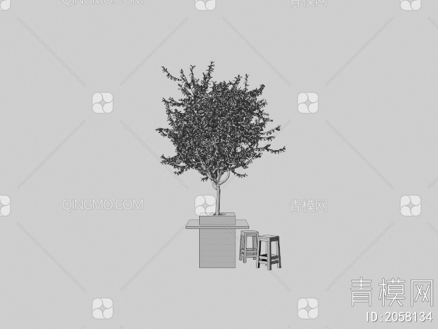 树池3D模型下载【ID:2058134】