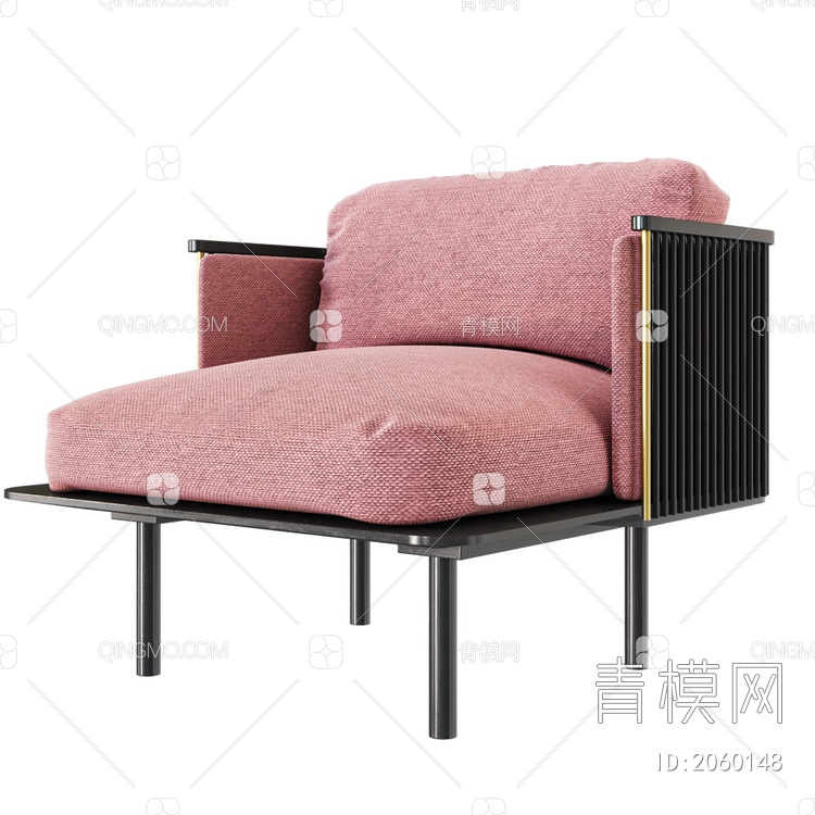 单人沙发SU模型下载【ID:2060148】