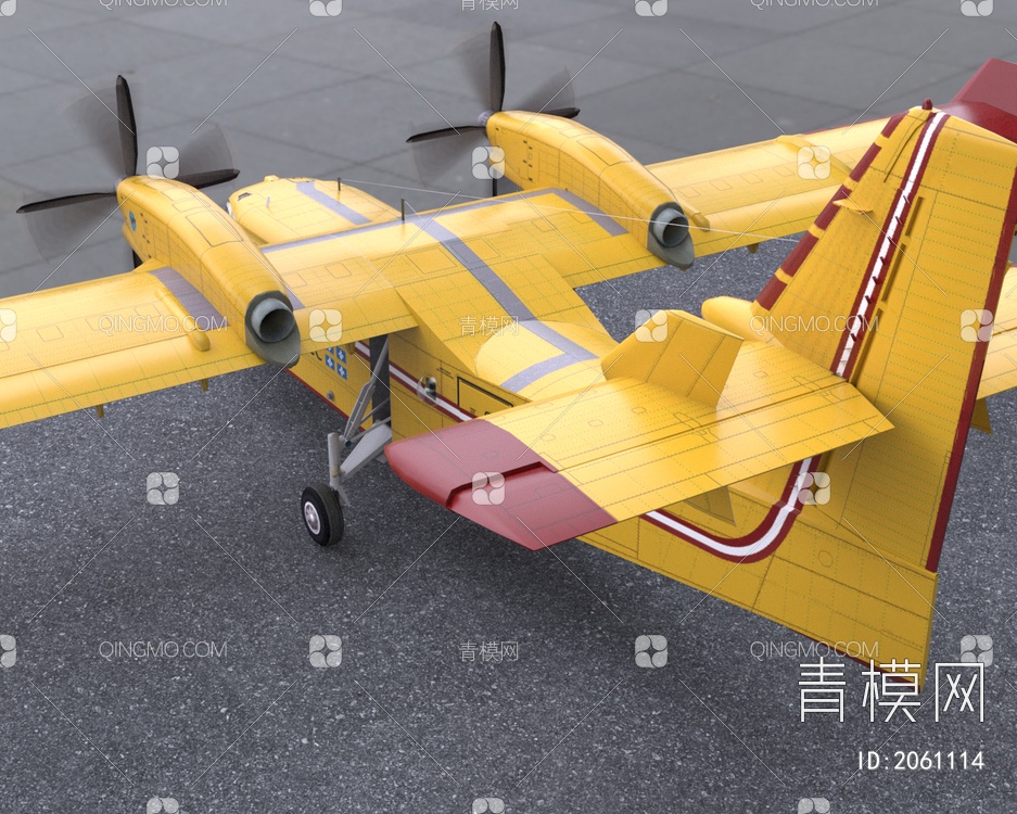 CL415水上飞机3D模型下载【ID:2061114】