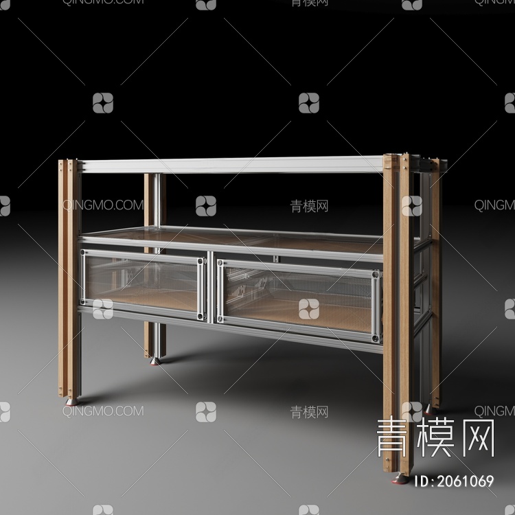 铝型材桌子 工作台3D模型下载【ID:2061069】