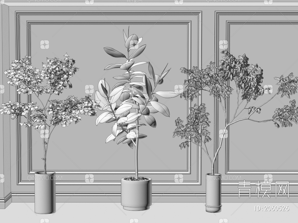 绿植 盆景3D模型下载【ID:2060526】