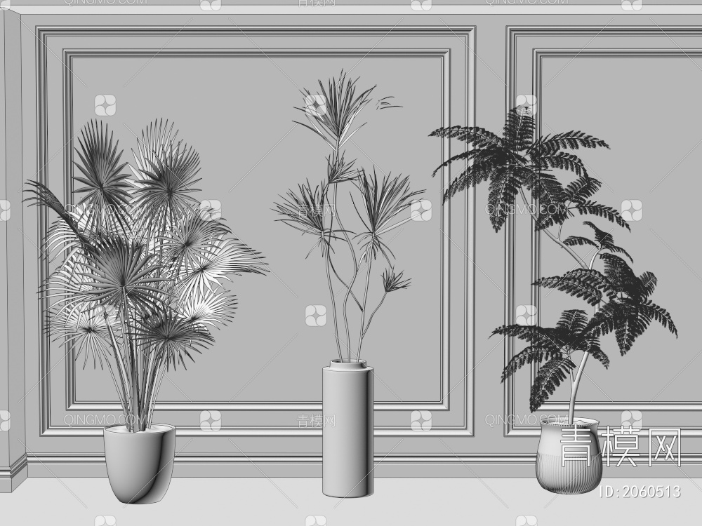 绿植 盆景3D模型下载【ID:2060513】