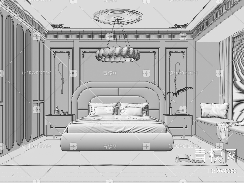 卧室3D模型下载【ID:2060353】