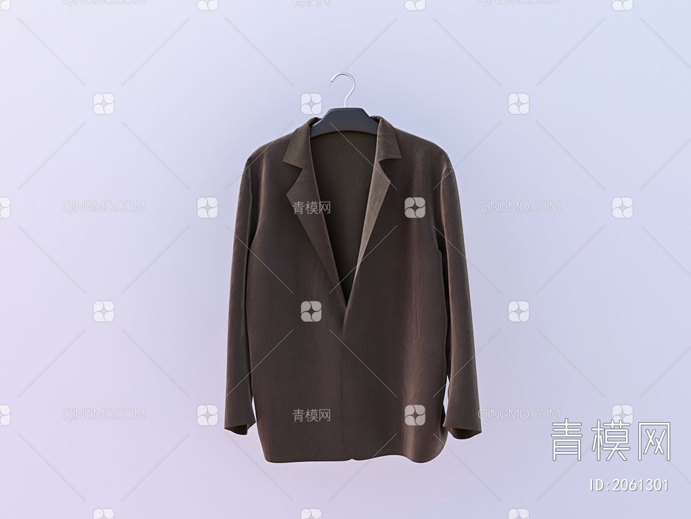 服装 男士西服 上衣3D模型下载【ID:2061301】
