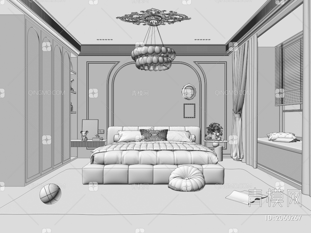 卧室3D模型下载【ID:2060267】