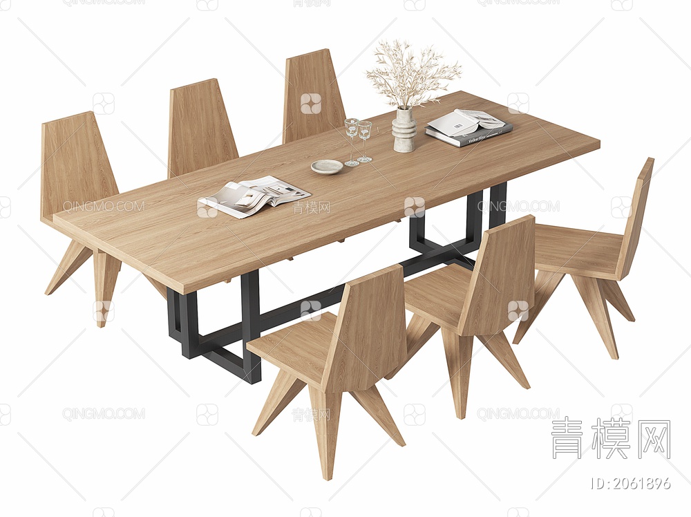 餐桌椅3D模型下载【ID:2061896】