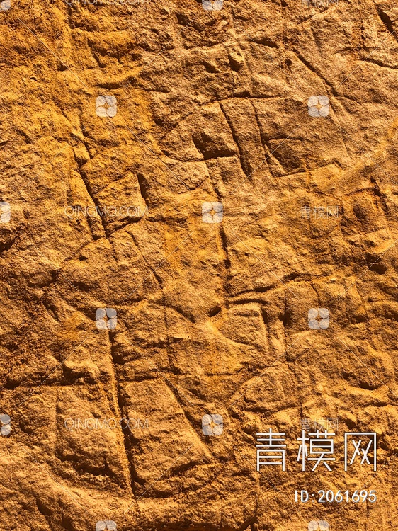 黄色人造石头纹理贴图下载【ID:2061695】