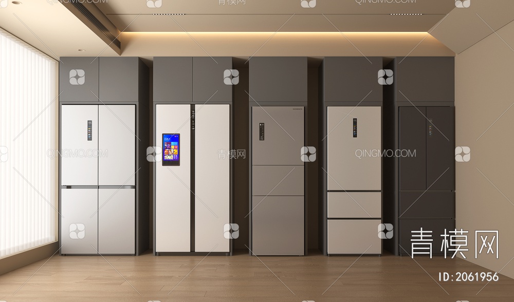 冰箱 冰箱柜 电器3D模型下载【ID:2061956】