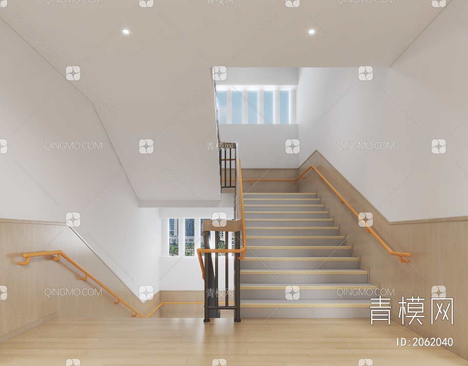 幼儿园楼梯间3D模型下载【ID:2062040】