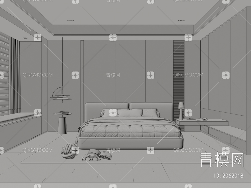 卧室3D模型下载【ID:2062018】