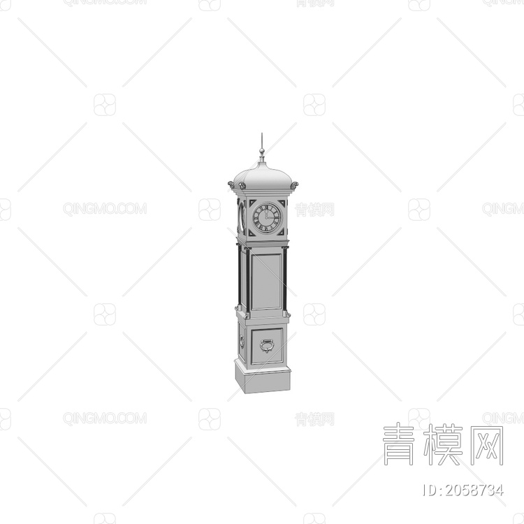 钟 钟楼3D模型下载【ID:2058734】
