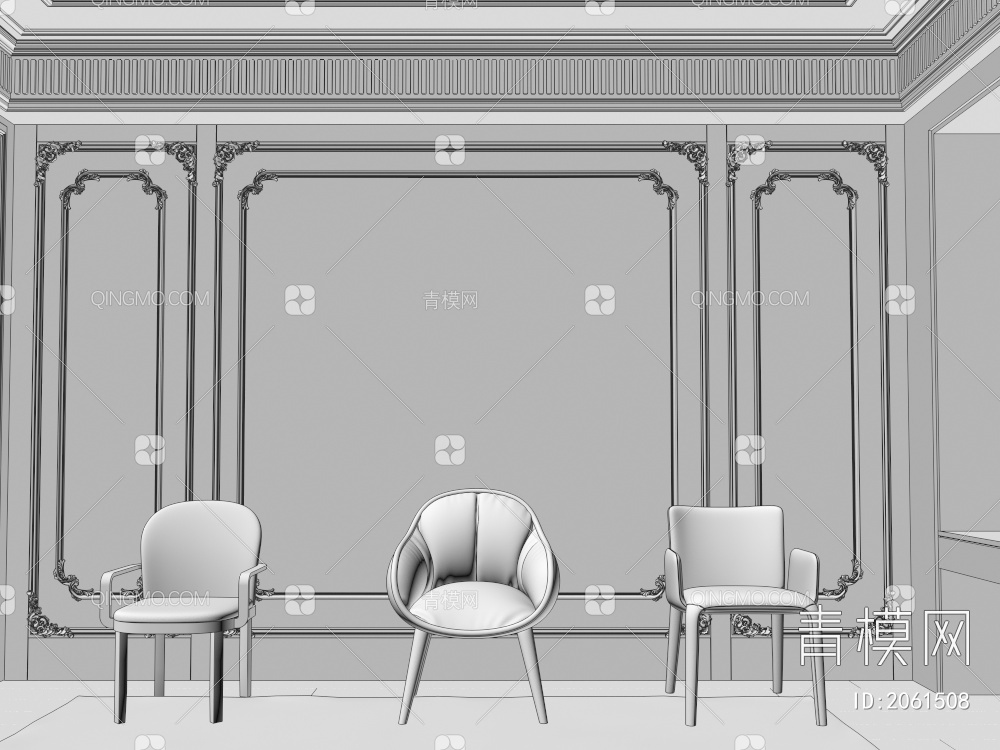 单椅 休闲椅3D模型下载【ID:2061508】