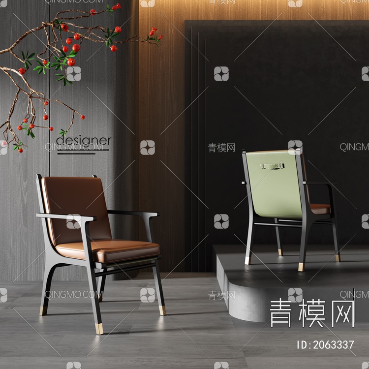 单椅3D模型下载【ID:2063337】