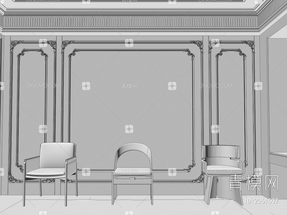单椅 休闲椅3D模型下载【ID:2061502】