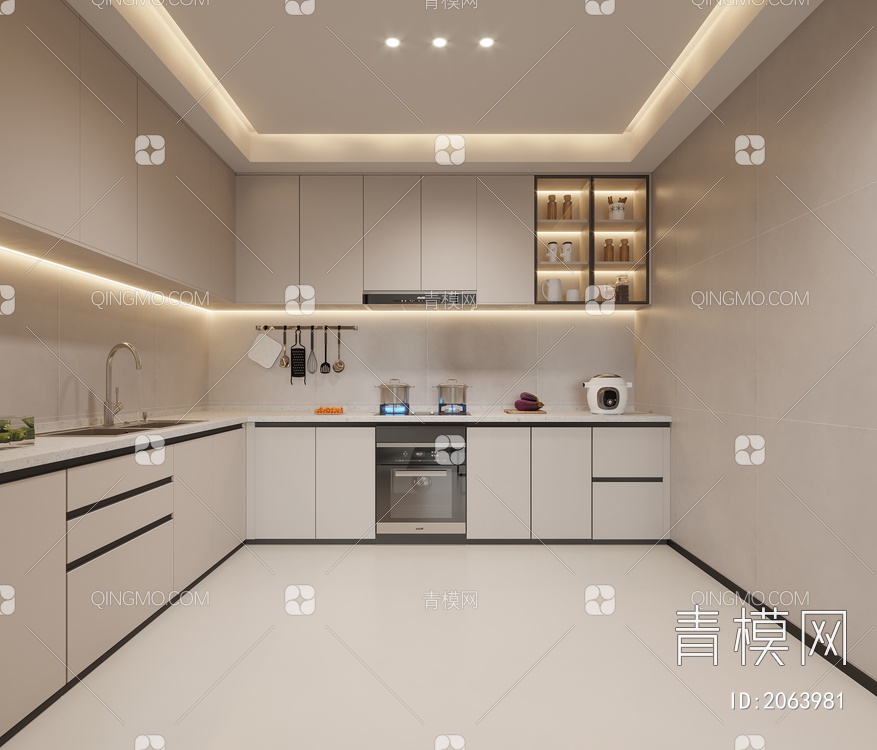 厨房3D模型下载【ID:2063981】