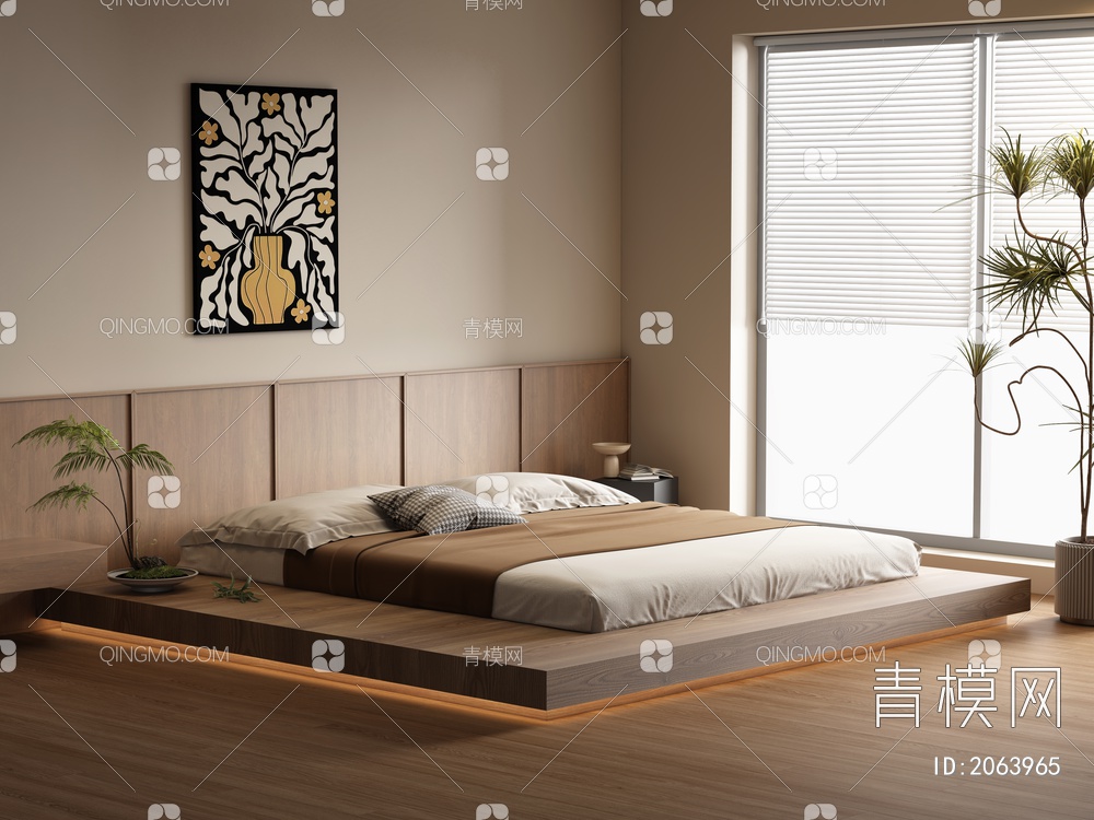 家居卧室3D模型下载【ID:2063965】
