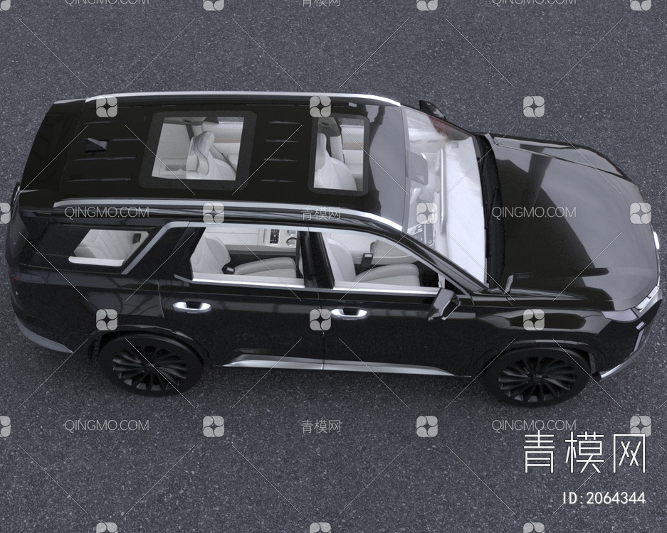 2023款帕里斯帝SUV汽车带内饰3D模型下载【ID:2064344】