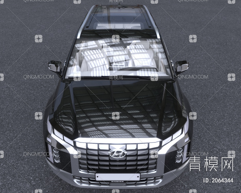 2023款帕里斯帝SUV汽车带内饰3D模型下载【ID:2064344】