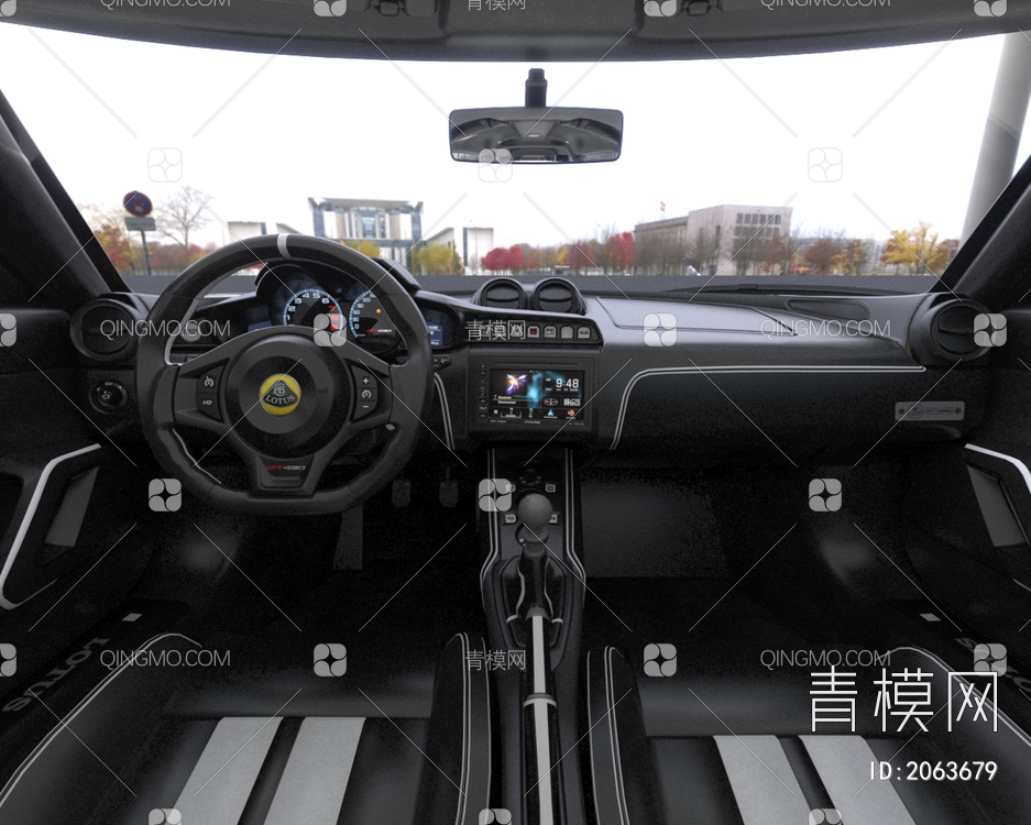 路特斯EvoraGT430超级跑车汽车带内饰3D模型下载【ID:2063679】