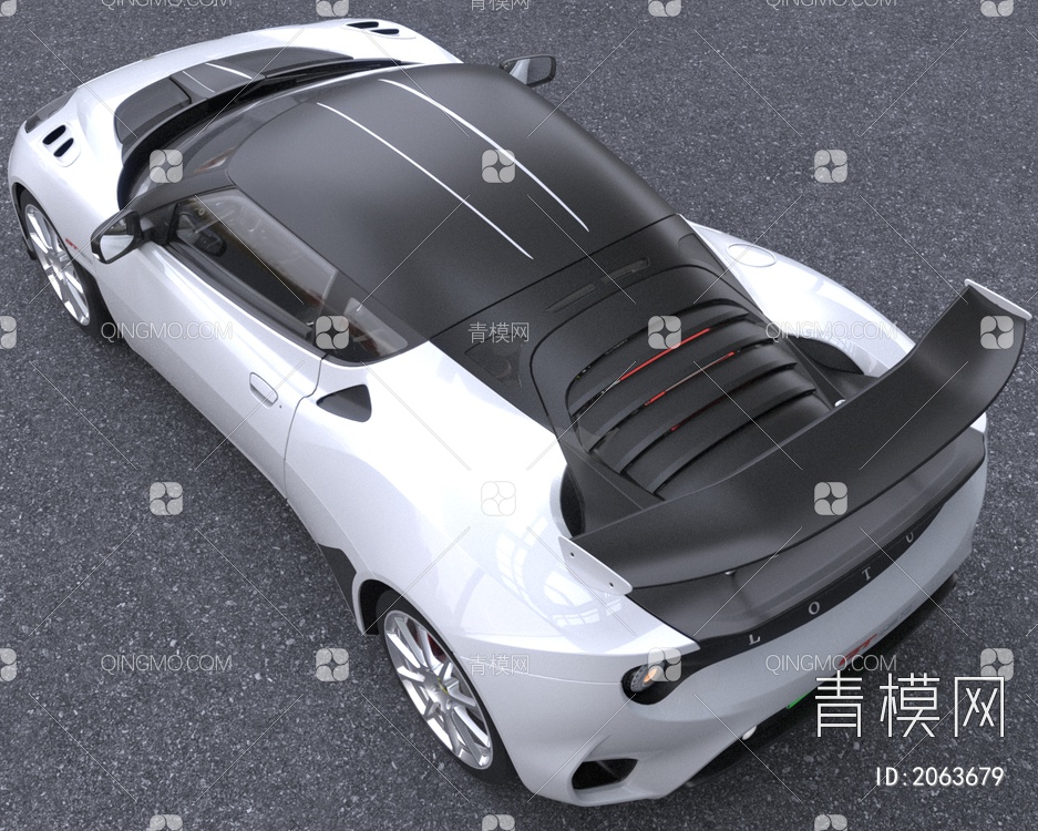 路特斯EvoraGT430超级跑车汽车带内饰3D模型下载【ID:2063679】