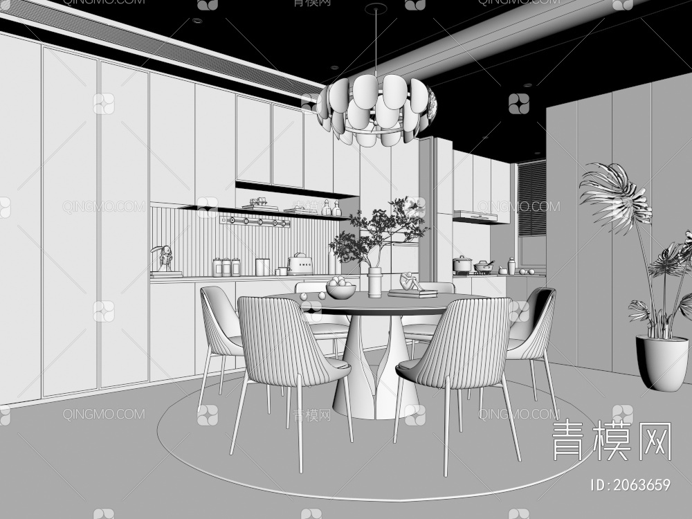 餐厅3D模型下载【ID:2063659】