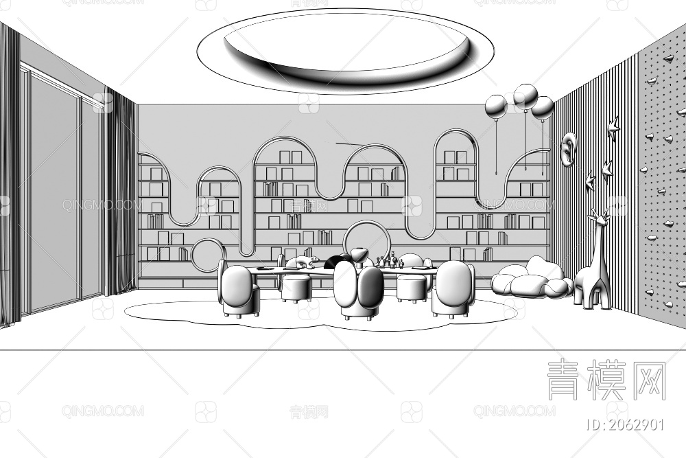 儿童娱乐室3D模型下载【ID:2062901】