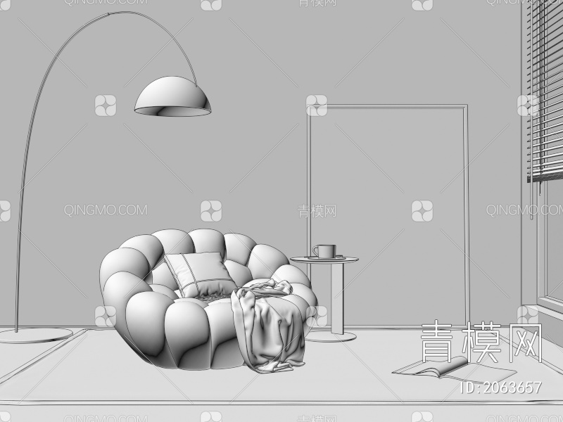 懒人沙发3D模型下载【ID:2063657】