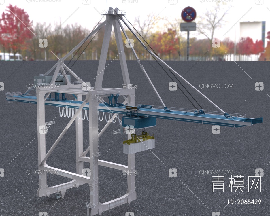 港口起重机3D模型下载【ID:2065429】