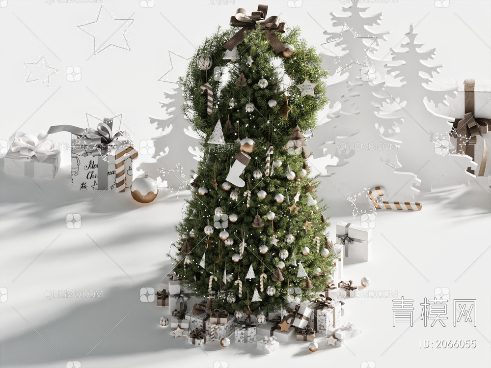 圣诞树3D模型下载【ID:2066055】