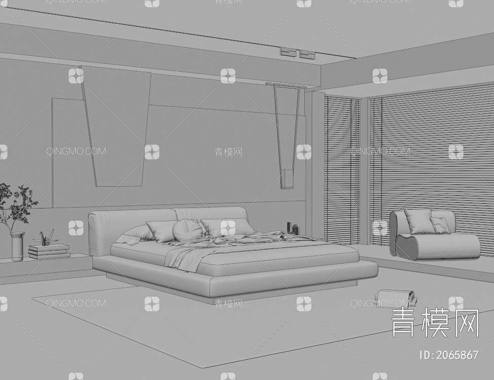 卧室3D模型下载【ID:2065867】