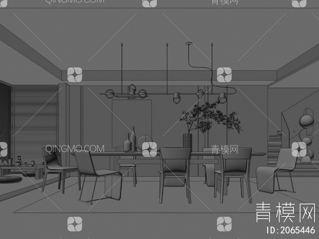 餐厅3D模型下载【ID:2065446】