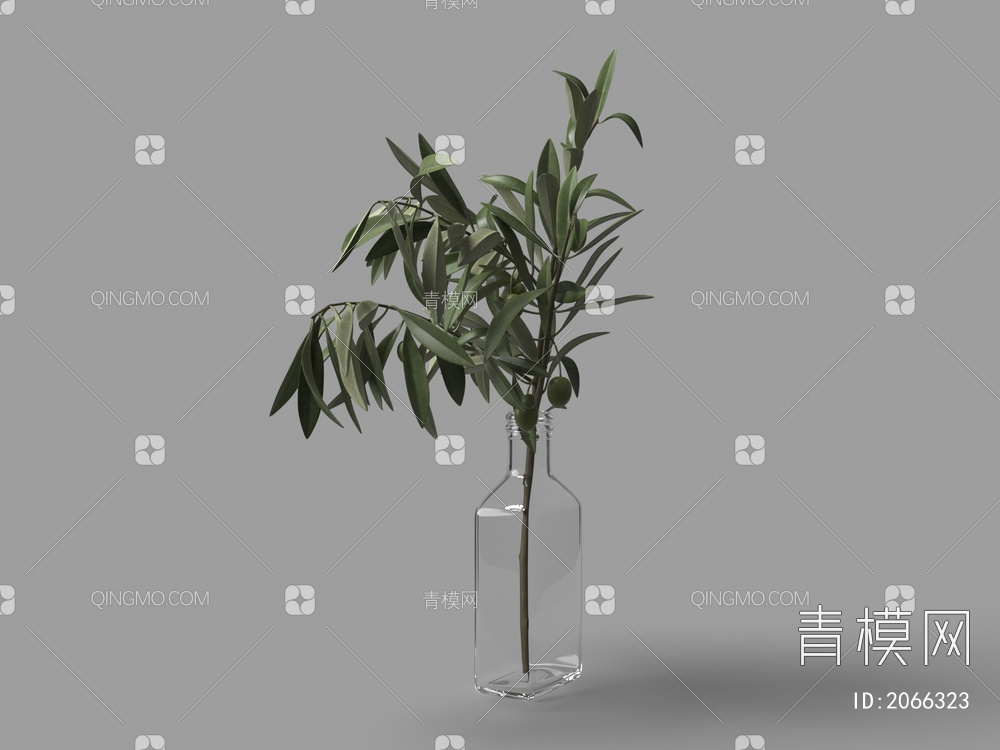 花瓶摆件 无花果3D模型下载【ID:2066323】