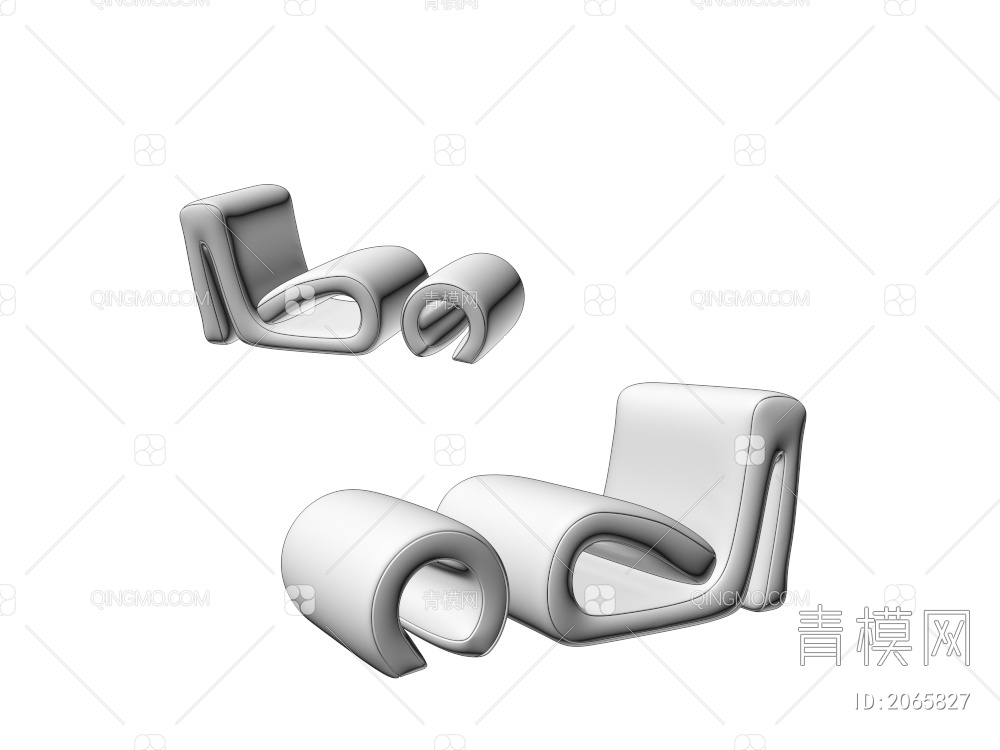休闲椅3D模型下载【ID:2065827】