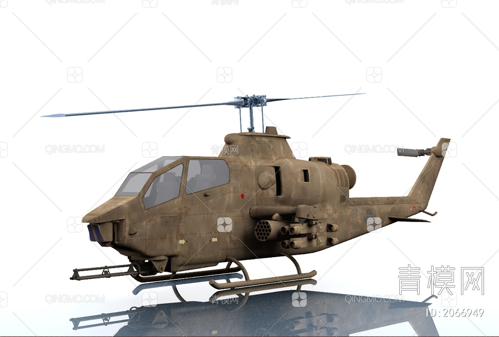 uh60武装直升机3D模型下载【ID:2066949】