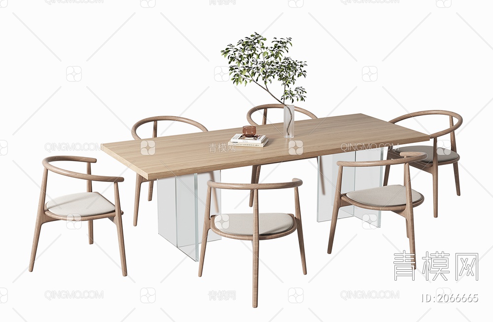 餐桌椅3D模型下载【ID:2066665】