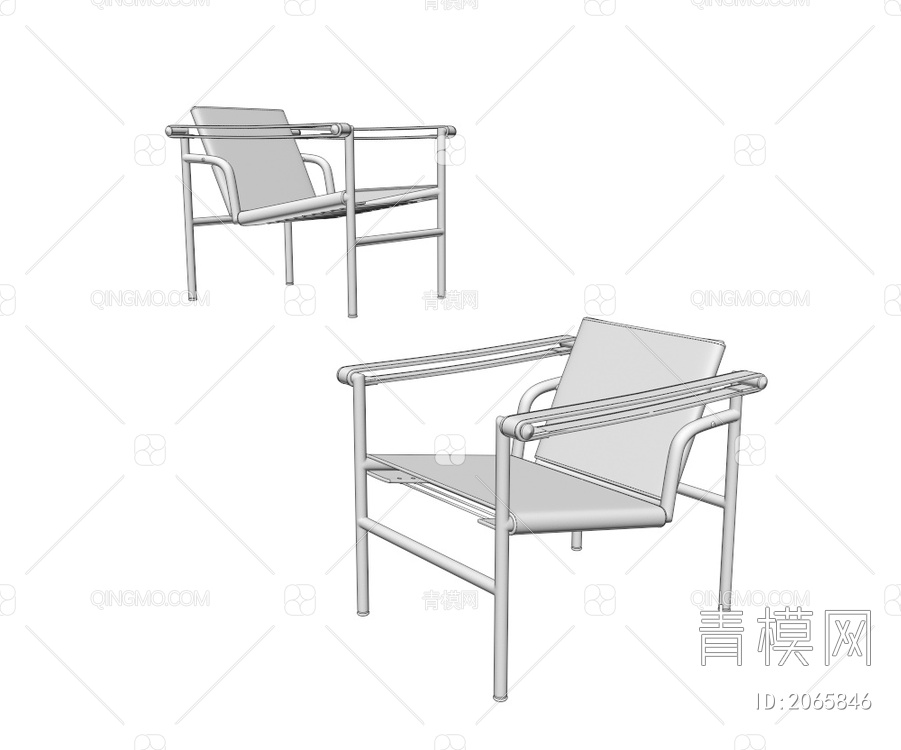 单椅3D模型下载【ID:2065846】