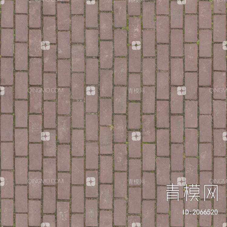 无缝透水砖拼花地砖广场砖贴图下载【ID:2066520】