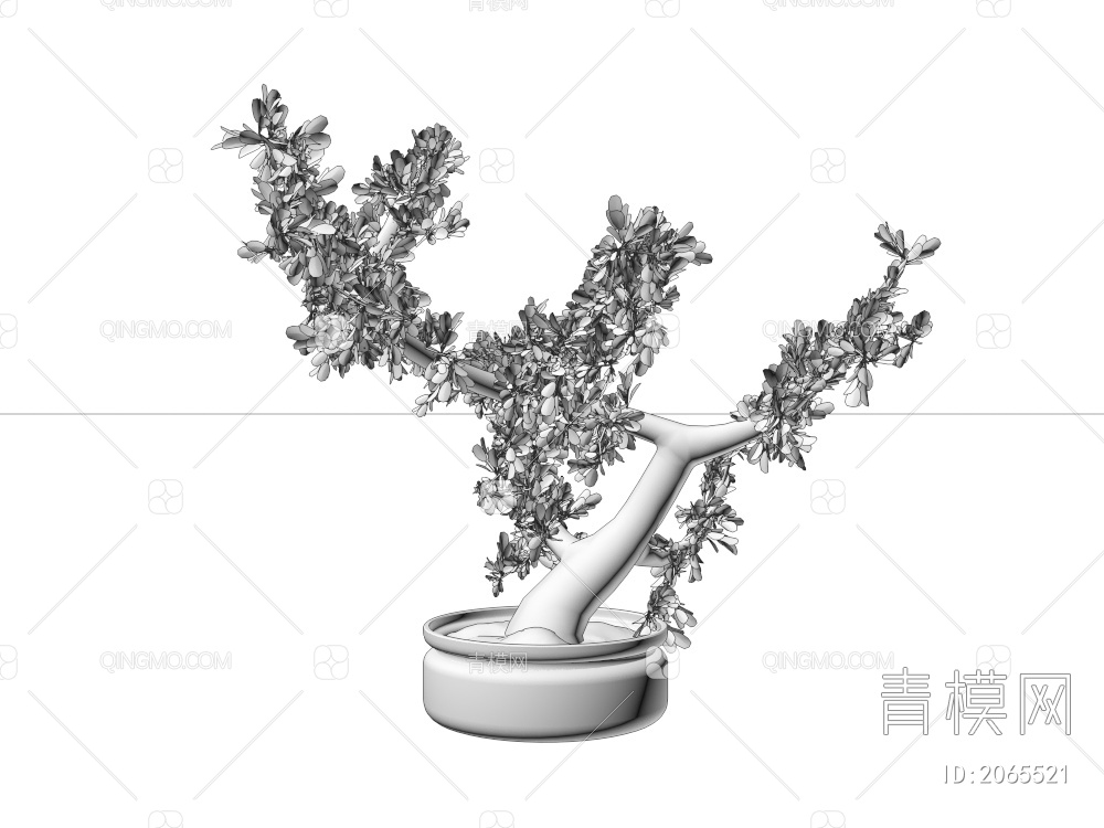 盆栽盆景3D模型下载【ID:2065521】
