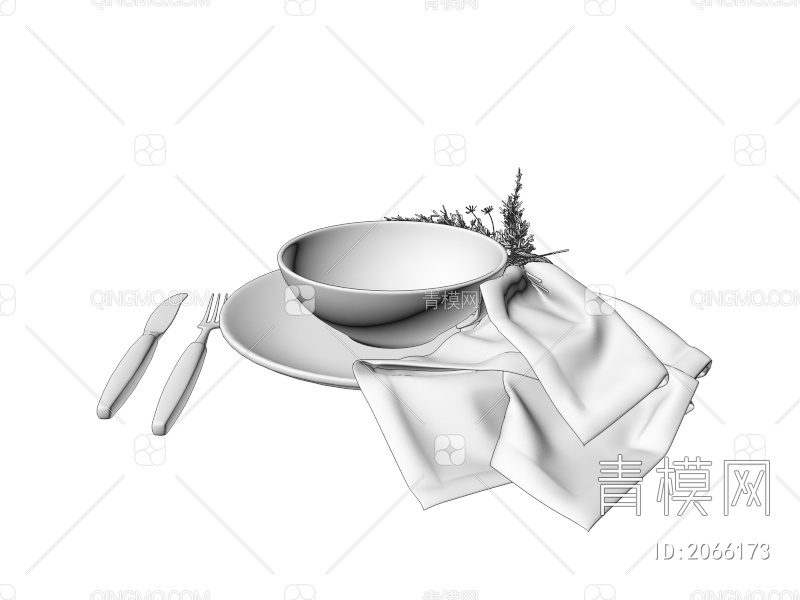 餐具3D模型下载【ID:2066173】
