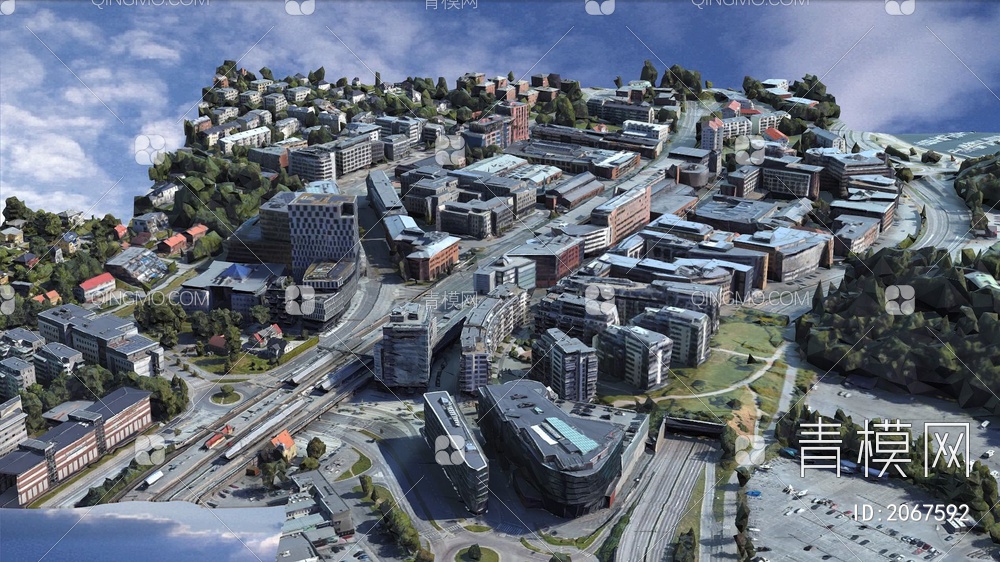 挪威奥斯陆城市地图3D模型下载【ID:2067592】