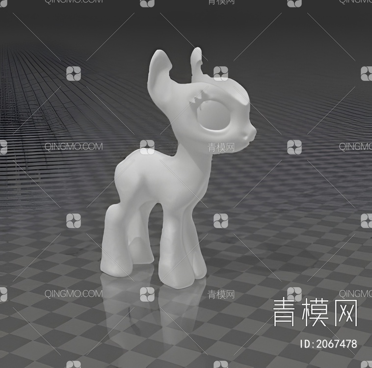 黑星小马3D模型下载【ID:2067478】