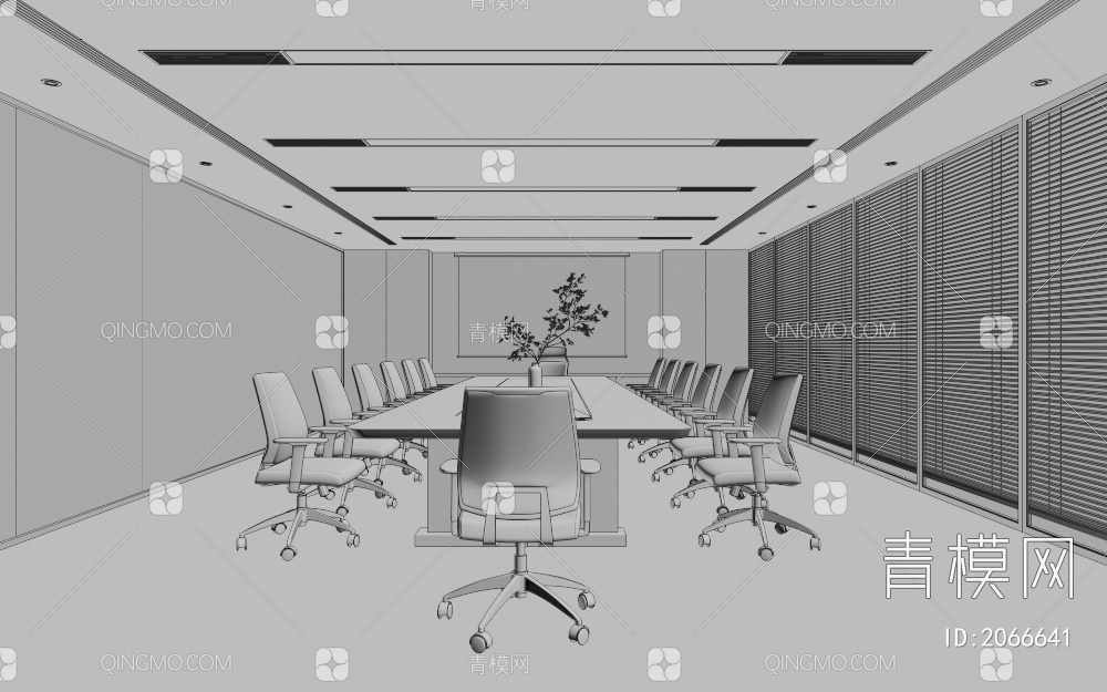 会议室3D模型下载【ID:2066641】